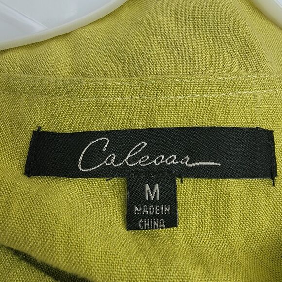 Caleesa Floral Embroidered Top Grn Wmns Sz M Boho Artsy - Picture 5 of 6